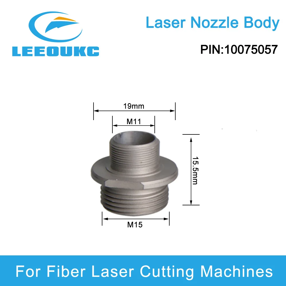 Leeoukc 10 Stks/partij Pn 10075057 Laser Nozzle Body Innerlijke Referentie Voor Door Fiber Lasersnijkop Vervangende Onderdelen