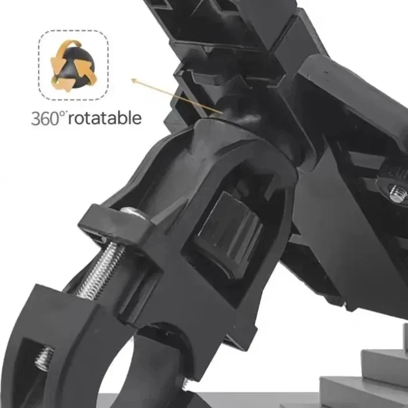 VIKEFON Universal New Upgraded Eight Claws Mobile Phone Holder for Motorcycle Scooter ATV Bicycle E-bike Cell Phone Bracket image 3