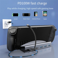 AC56-Suitable For Steam Deck 6-In-1 Base Docking Station Type-C Game Console Multi-Function Converte