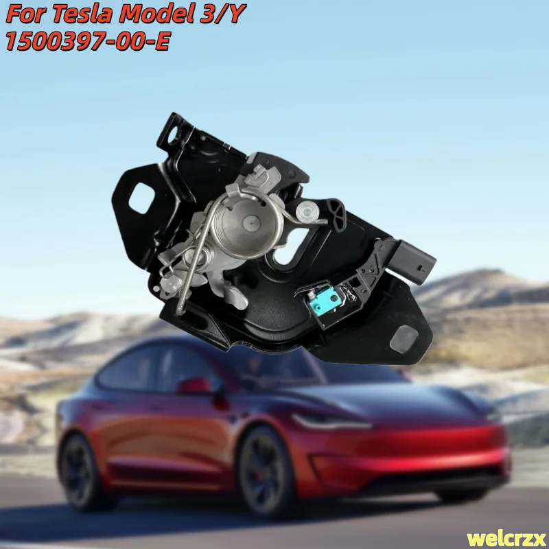 For Tesla Model 3 Y Front Hood Latch Release 1500397-00-E 1500397 2021+ Auto Accessories Black Direct Replacement Auto Parts