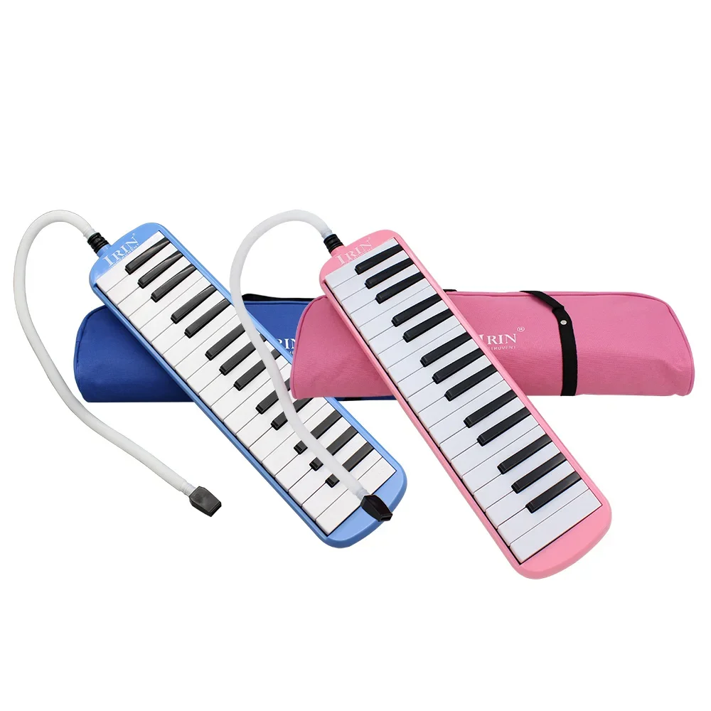 IRIN 32 Keys Piano Melodica Mouth Organ Keyboard Musical Instrument Gift for Beginner Performance Practice with Carrying Bag