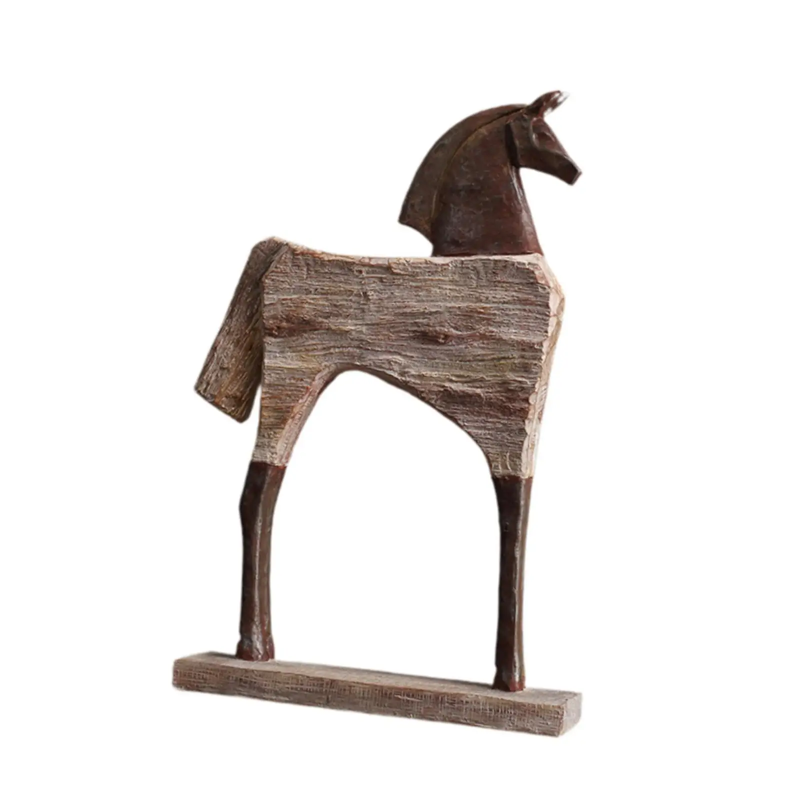 

Modern Horse Figurine Tabletop Ornament Handmade Craft for House Porch Decor