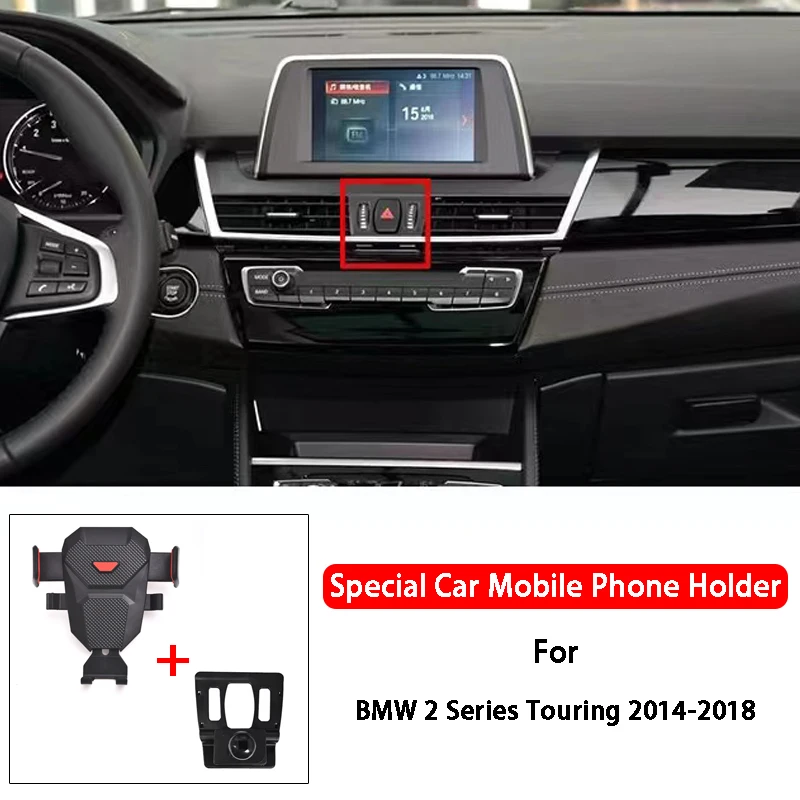 

Car Mobile Phone Holder Mount Support Dashboard Bracket CellPhone Holder Accessories For BMW 2 Series Touring Edition 2014-2018