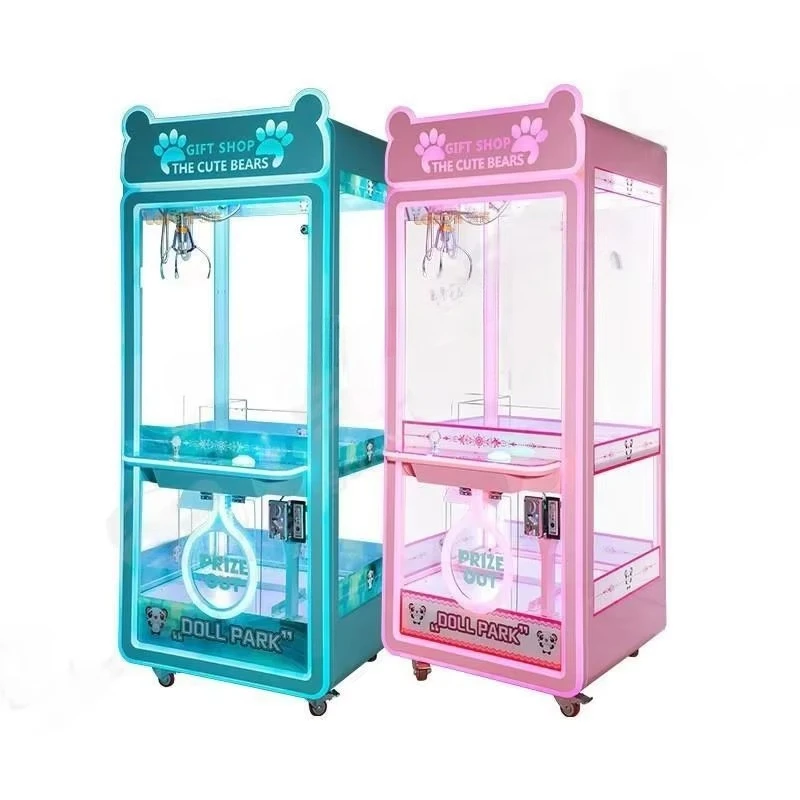 

Coin-Operated Claw Crane Plush Toys Doll Machine Indoor Claw Toy Doll Game Vending Machine LED Made Metal Amusement