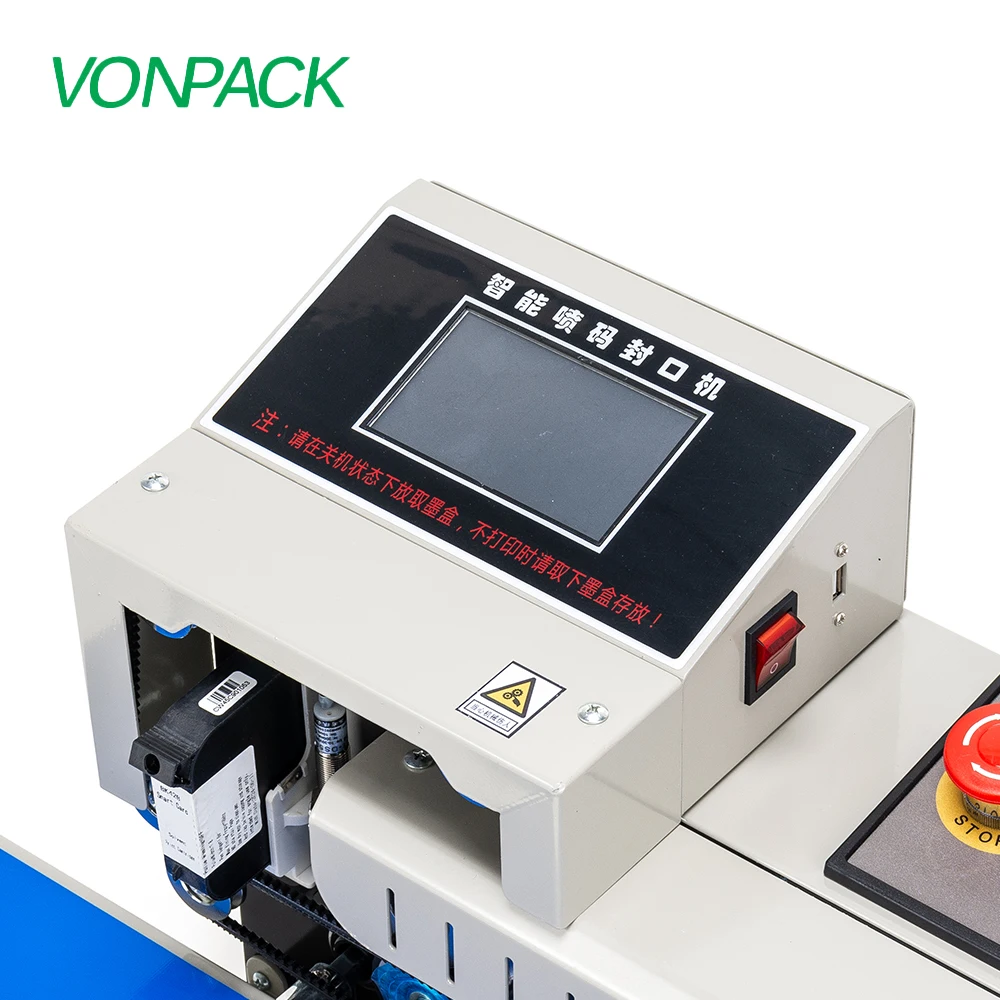 VONPACK FR-1600 Multi-functional Desktop Spray Paint Sealing Machine Factory Plastic Bag Packaging Intelligent Sealing Machine