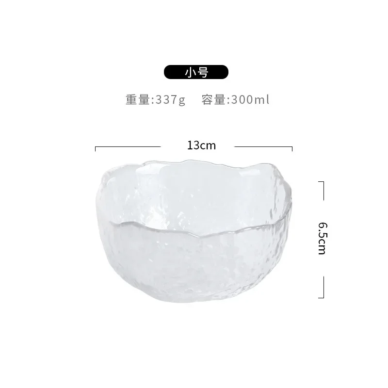 Irregular Fruit Salad Bowl Tableware Glass Phnom Penh Salad Bowl Home Coffee Table Living Room Dining Table Fruit Storage Bowl