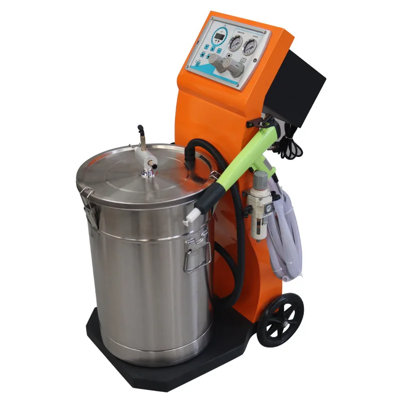 Electrostatic spraying machine, cast iron protective powder spraying machine, anti-collision waveform guardrail powder