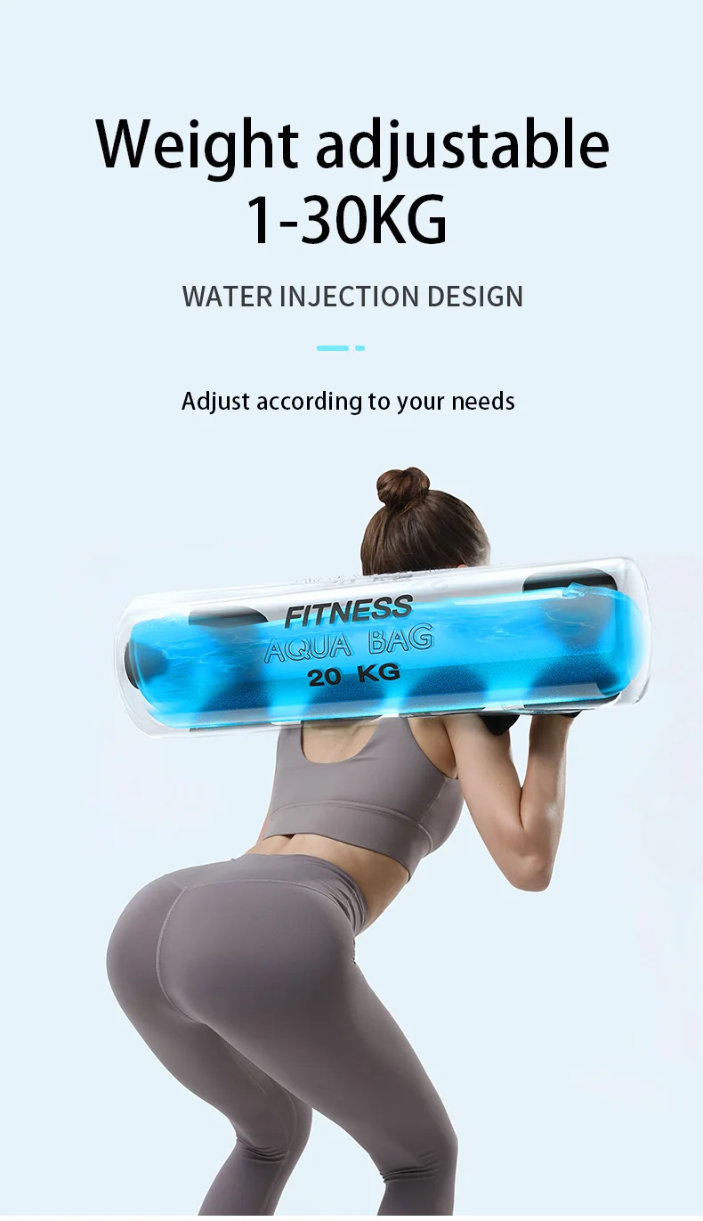 

Сумка для аква-тренировок, ПВХ, наполненная водой, мощный мешок с песком, с регулируемым весом для фитнеса и тренировок по тяжелой атлетики