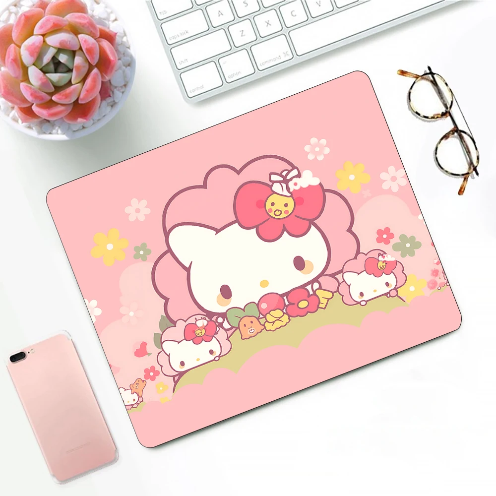 

H-Hello Cute K-Kitty Gaming Mouse Pad XS Small Mousepad For PC Gamer Desktop Decoration Office Mouse Mat Deskmat Rug