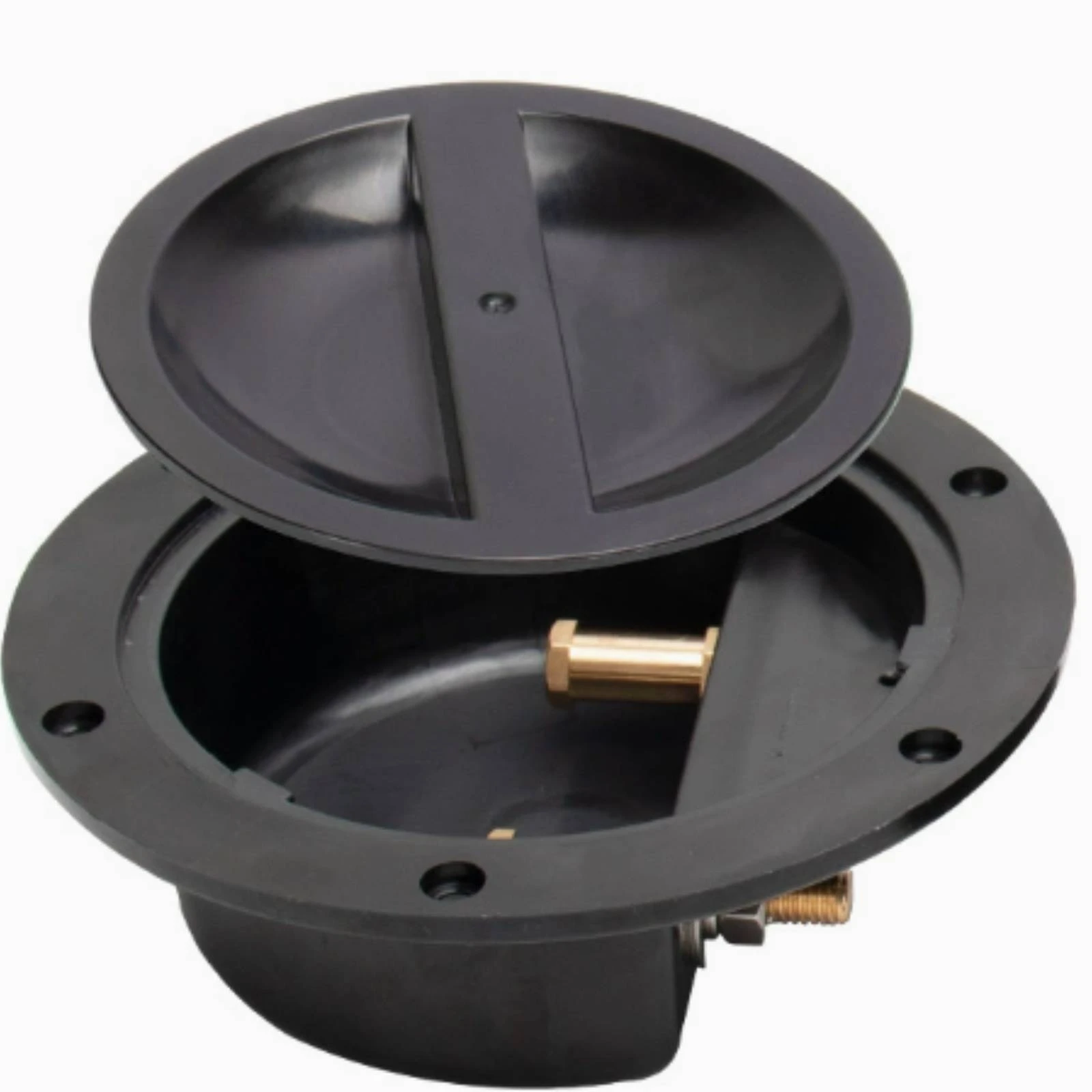Marine Deck Cable Box Corrosion-Resistant Cable Box with Copper Terminals Recessed Compact for Boat Owners, Boats