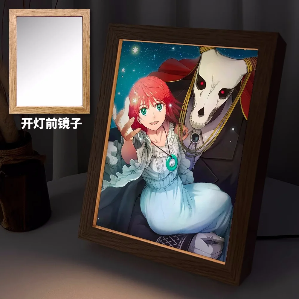 

Anime The Ancient Magus' Bride Lamp Ornaments Figure Desk Frame Mirror Cosplay 6582 Kids Collection Toy