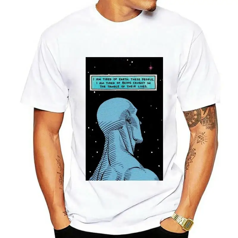 Watchmen Dr. Manhattan IM Tired Of The Earth Black T-Shirt Size S - 3Xl Personality Custom Tee Shirt