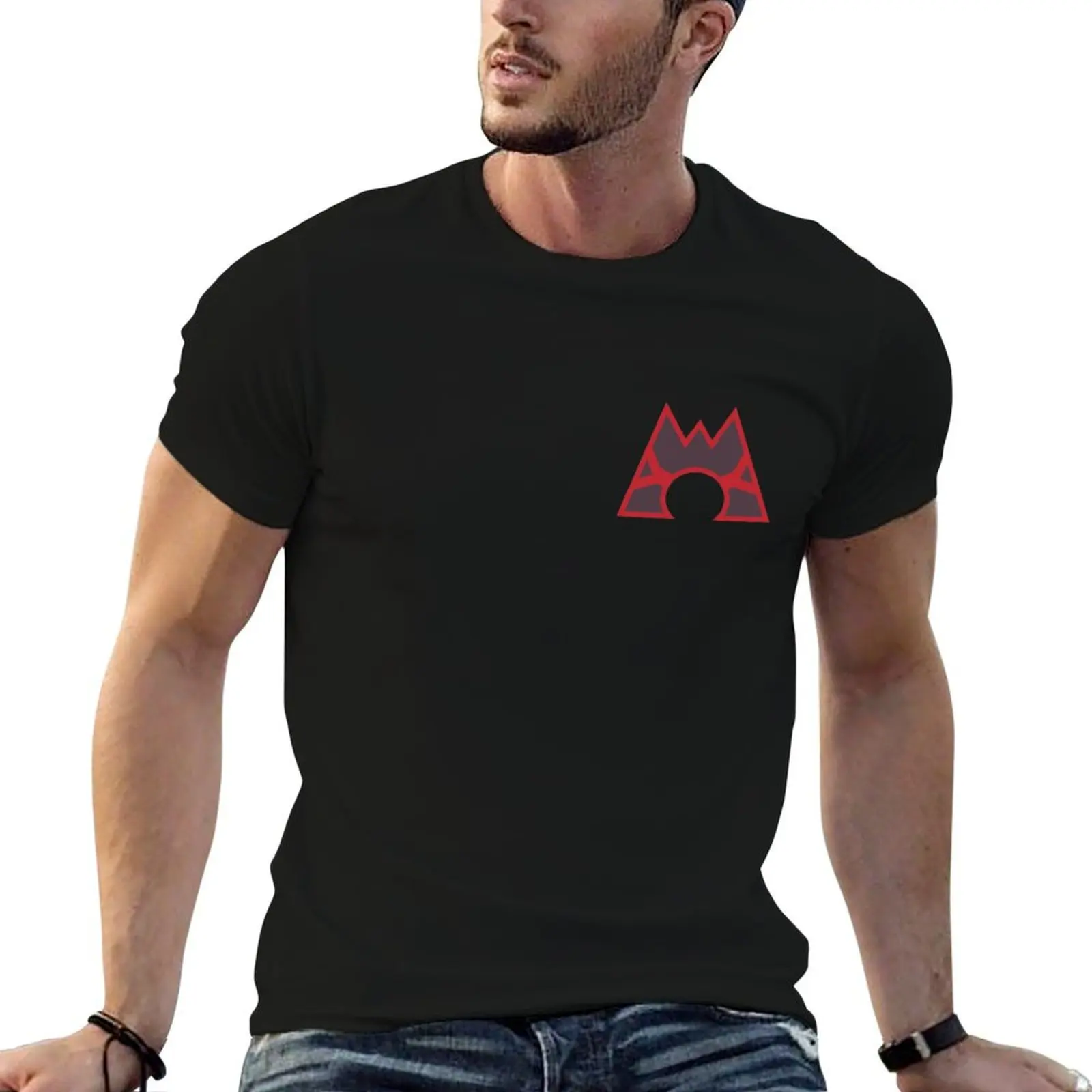 

anime shirts shirt Team Logo Magma T-Shirt oversize cotton man t t