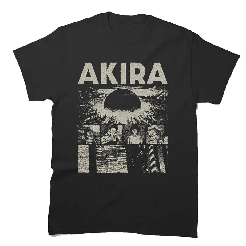 Akira Cyberpunk City Explosion Gift T‑Shirt Katsuhiro Otomo Retro Manga Shotaro Kaneda Neo‑Tokyo Anime 0225 Short Sleeve Tops