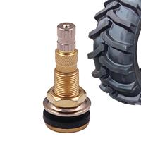TR618A Tubeless Tire Valve Stems for Construction Vehicles Rollers Loaders Agricultural Vehicles Tubeless Brass Inflator
