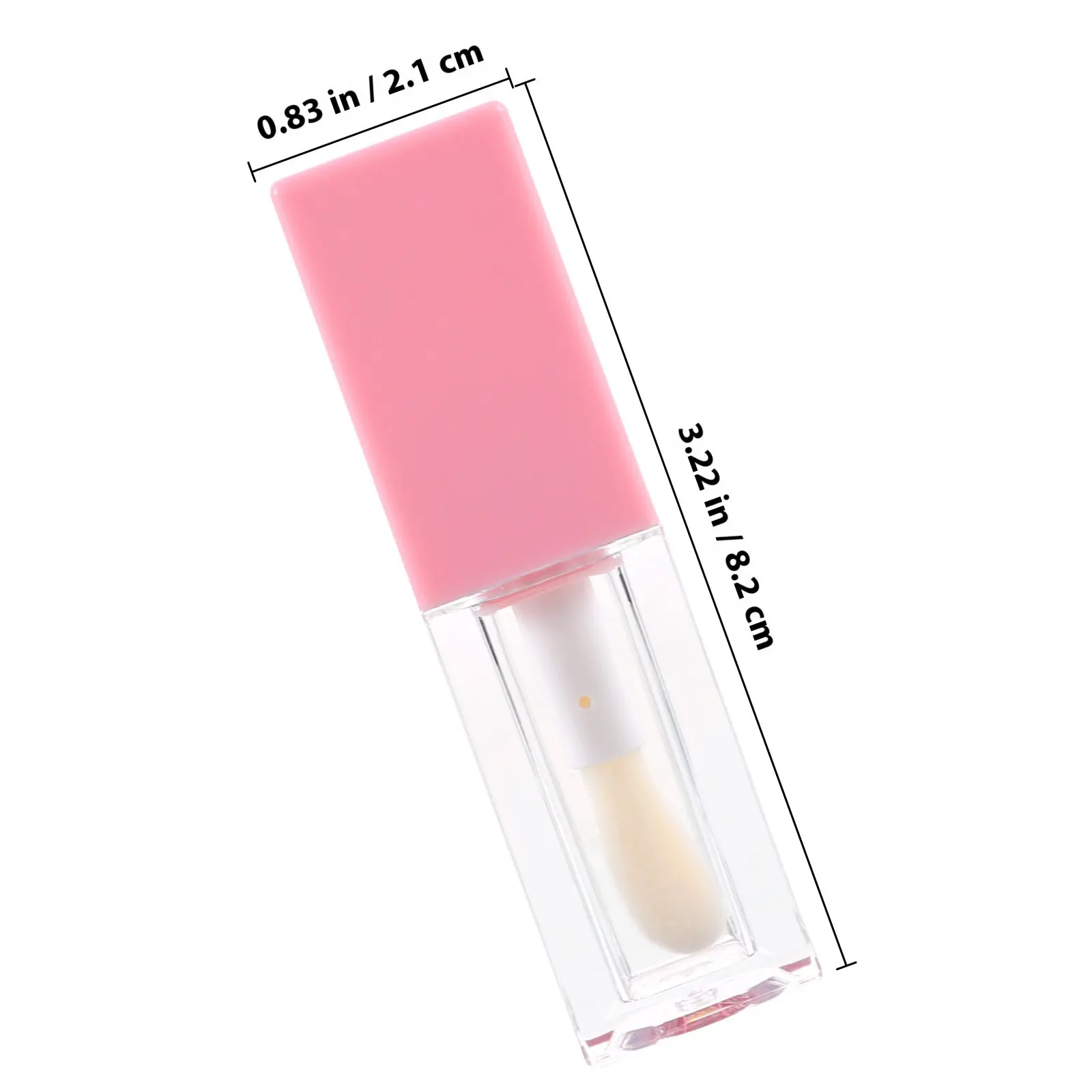 12Pcs 빈 립글로스 튜브 여성용 플라스틱 리필 용기 소녀용 5ml 휴대용 경량 빈 립글로스 튜브