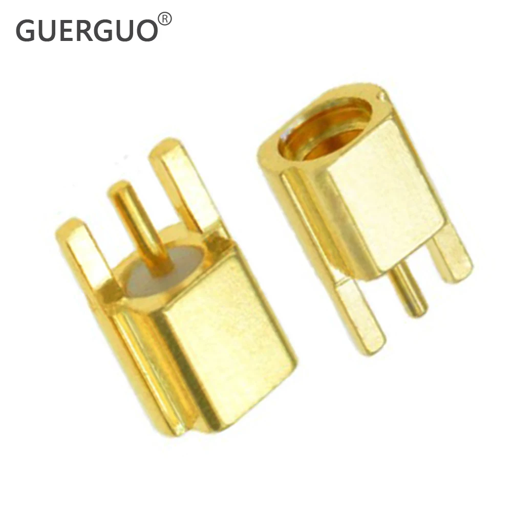 

10pcs/lot MMCX Female Jack Connector PCB Mount With Solder Straight Goldplated 3 Pins MMCX RF Connector