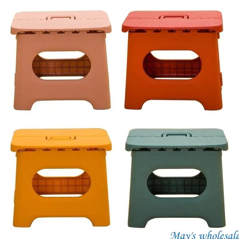 مقعد قابل للطي كرسي صغير لصيد الأسماك البلاستيك المحمولة خطوة البراز قطار المنزل في الهواء الطلق داخلي طوي طفل كرسي 448A #2