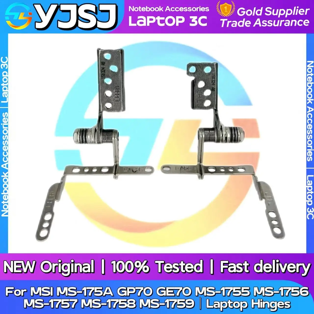 

New Original Laptop Notebook Hinges For MSI MS-175A GP70 GE70 MS-1755 MS-1756 MS-1757 MS-1758 MS-1759 LCD Screen Hinge