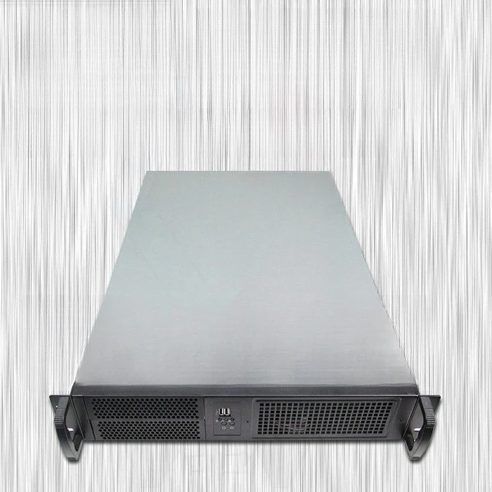 2U Rack Mount Industrial Housing Unit Dual System Mini ITX Compact Enclosure For Server Industrial Control System Host Cabinet