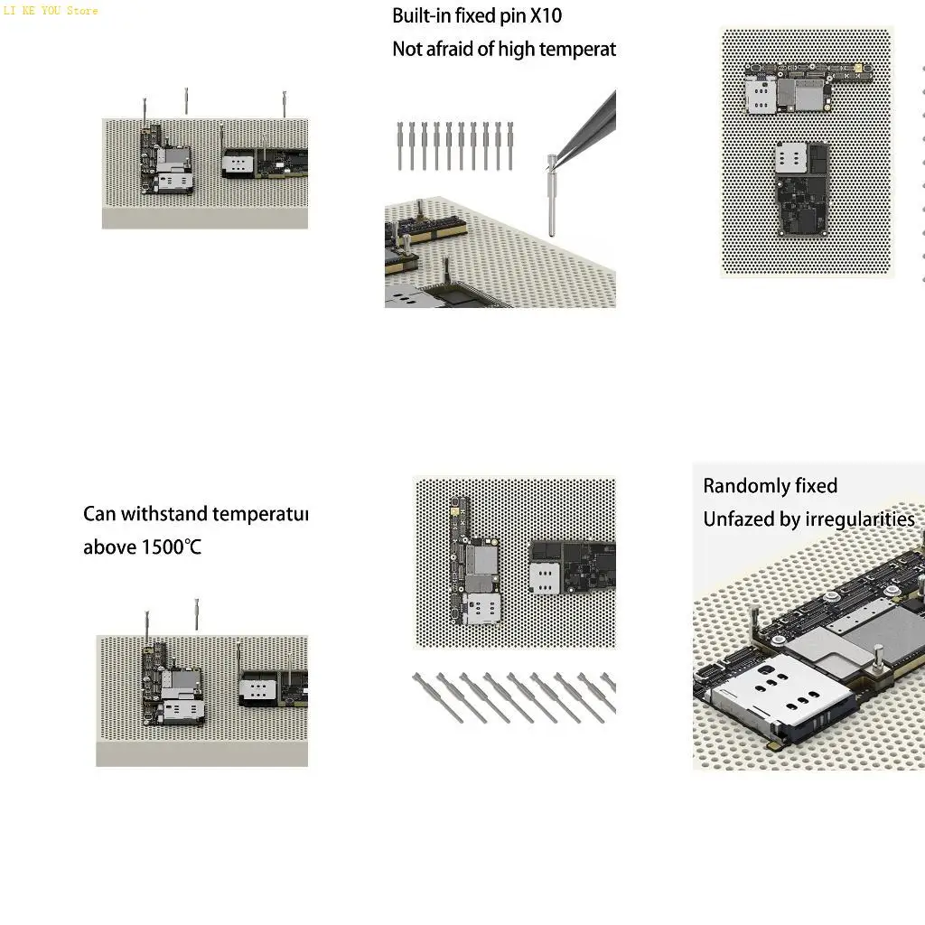 

W3JE Versatilitys Heatproof Maintenance Platform Feature 10Positioning Pin for Mobile Device Circuitry Fixing High Temp Task