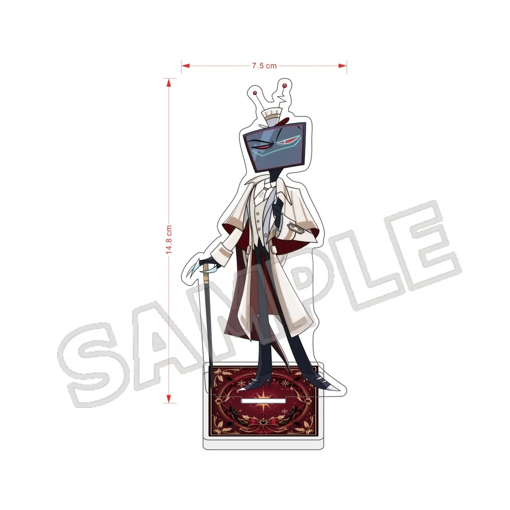Anime Hazbin Hotel HH Christmas 15cm Acrylic Stand Charlie Alastor Vaggie Xmas Ver Desktop Collectible Decor Gift Keychain