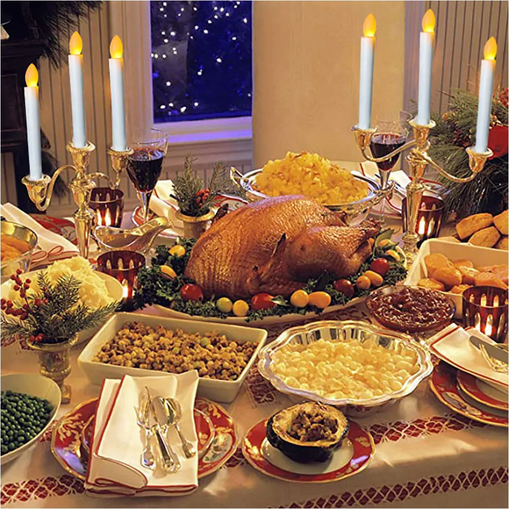 

6Pcs Flameless LED Lights Operated Warm Light Decorative Pillar Lamps for Wedding Birthday Party