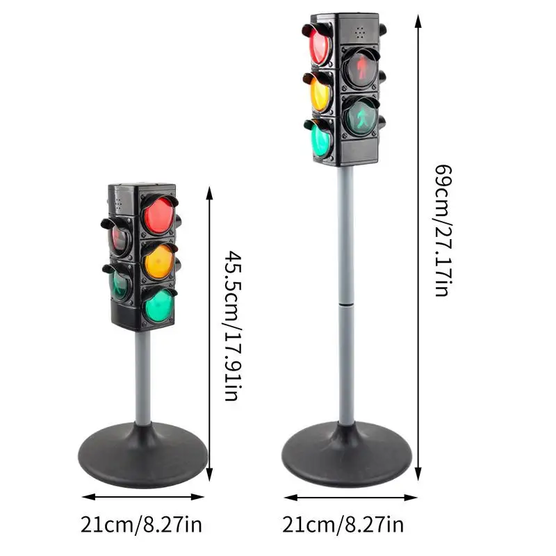 Verkeerslichtlamp Klein stoplichtmodel Leren en onderwijs Speelgoed Vroege educatieve speelset Fantasiespel Verkeersborden voor kinderen