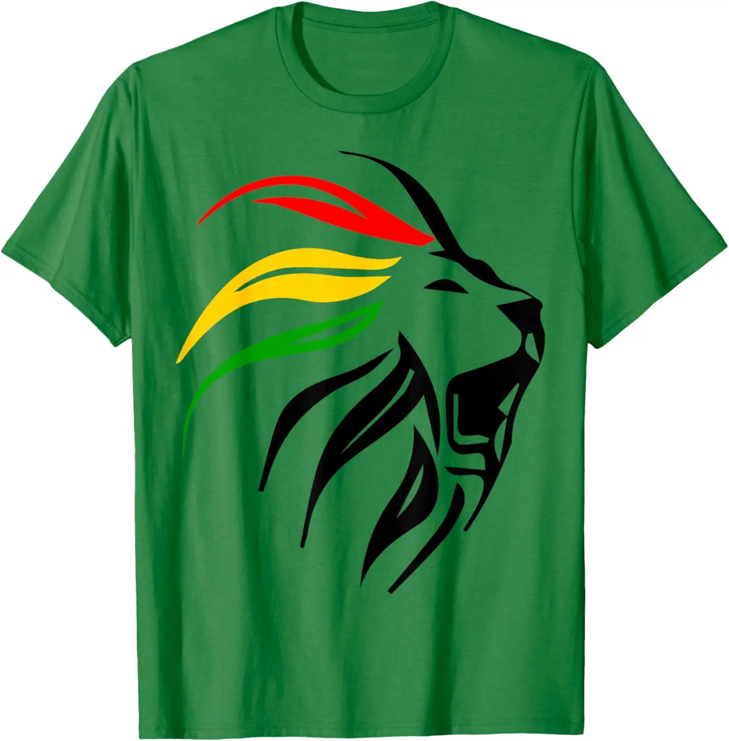Rasta Lion Rastafari Colours Gift for Reggae Lover T-Shirt 100% Cotton O-Neck Short Sleeve Summer Casual Mens T-shirt Streetwear