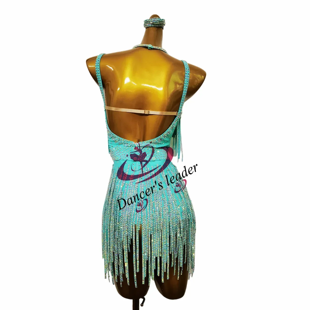 Vestido de dança latina feminino sênior personalizado cha tango vestido de dança crianças adulto palco profissional desempenho vestido