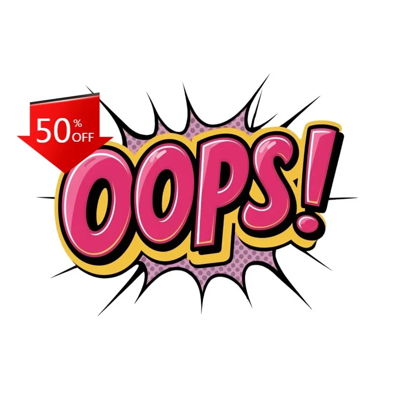 

Pop Art Sticker Funny OOPS Noise Crash Slam Exclamation Retro Comic Car Decoration Accessories Stickers