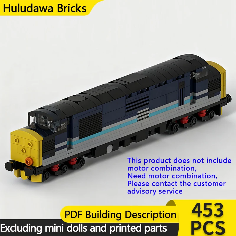 

City Car Model MOC Building Bricks Class 37/4 Diesel Locomotive Train Modular Technology Gift Holiday Assemble Children Toy Suit