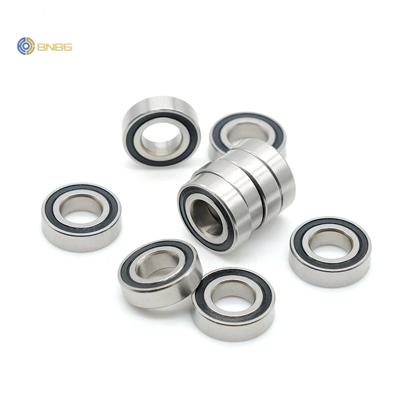 ABEC-7 10pcs/lot S687 2RS 7x14x5 mm Stainless Steel deep groove ball bearings Miniature Mini bearing 7*14*5