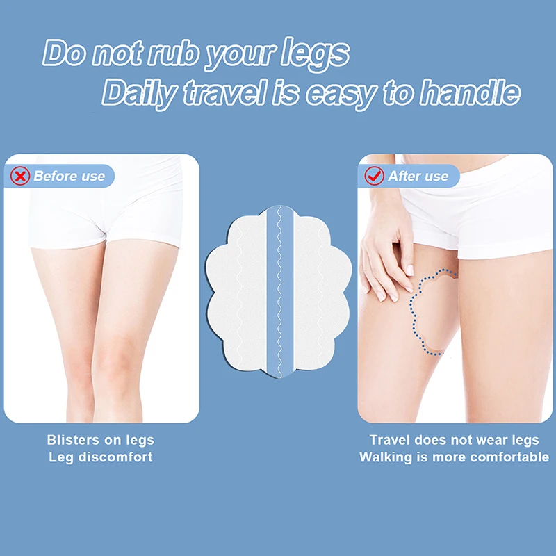 Invisible Thigh Tapes Unisex Disposable Cloud Shaped Sweat Resistant Thigh Pads Care Anti-friction Protector Self Adhesive Patch