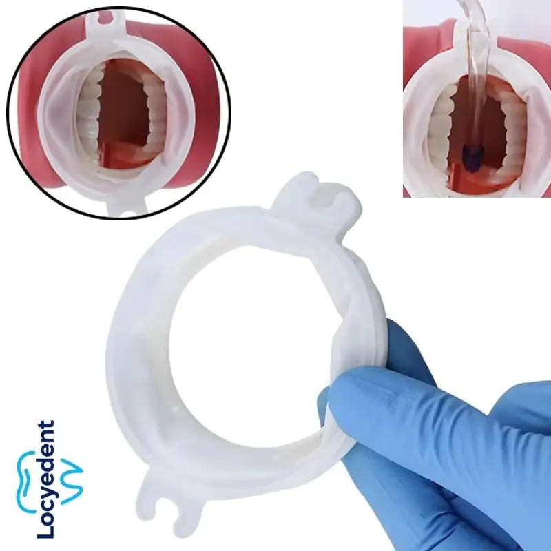 

3pcs Dental Mouth Opener Lip Cheek Retractors Wrap Soft Elastic Fixable Tube Holder Smile Face S/M/L Green White