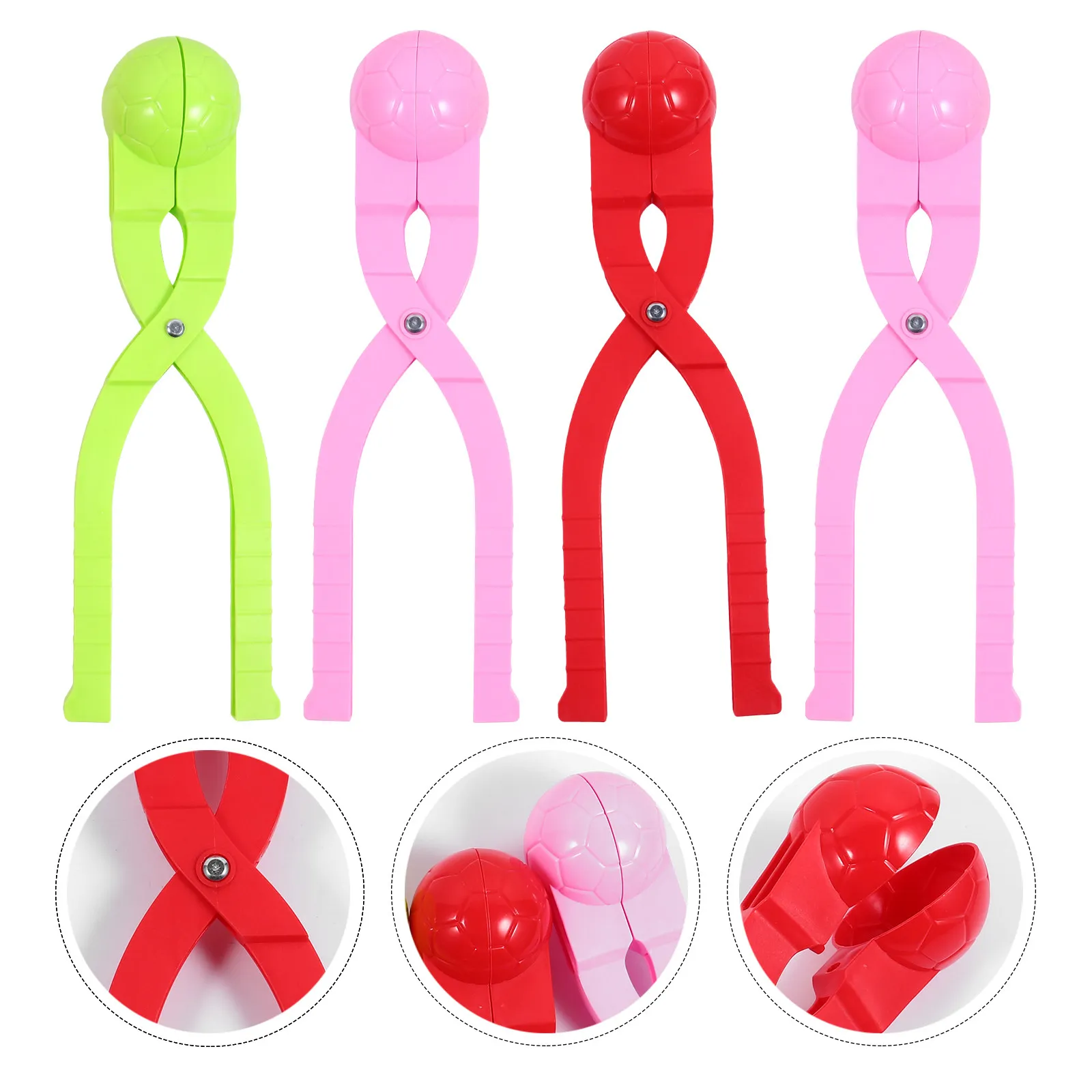 

4Pcs Molds Convenient Easy Winter Makers Lovely Parent Child Game Playthings for Photo Props