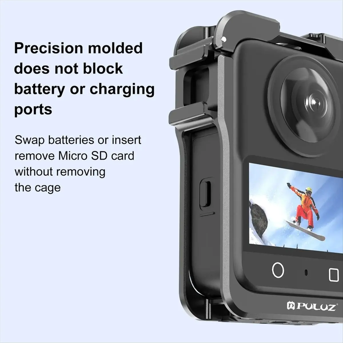 at33-puluz-magnetic-camera-cage-for-dji-osmo-360-dual-cold-shoe-expansion-frame-with-silicone-lens-cap