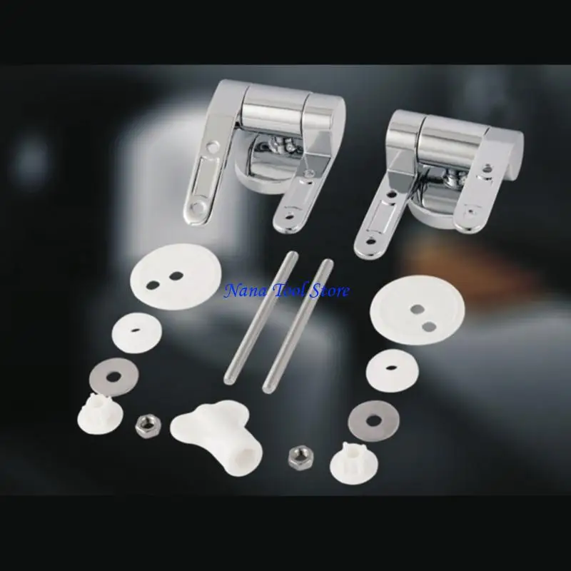 31GJ Upgraded Toilet Hinges Modern Toilet Hinges Slow Drop Hinges Toilet Hinges Replacement Part for Most Toilet Seats