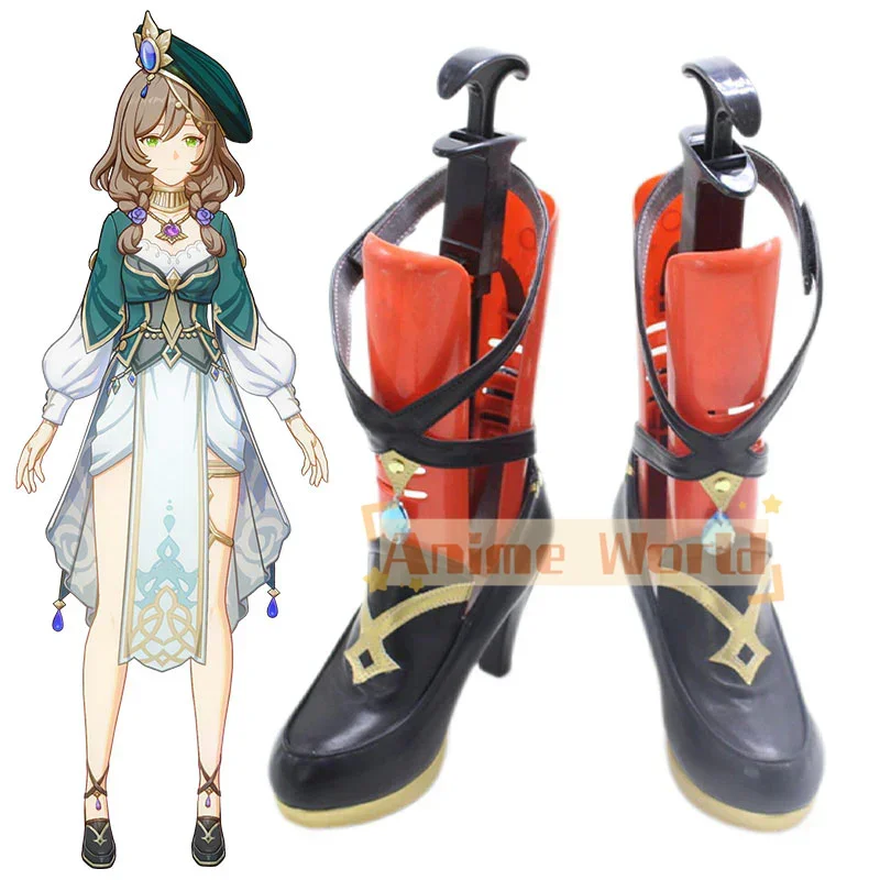 

Genshin Impact A Sobriquet Under Shade Lisa Обувь для косплея Хэллоуин Карнавальные ботинки на заказ