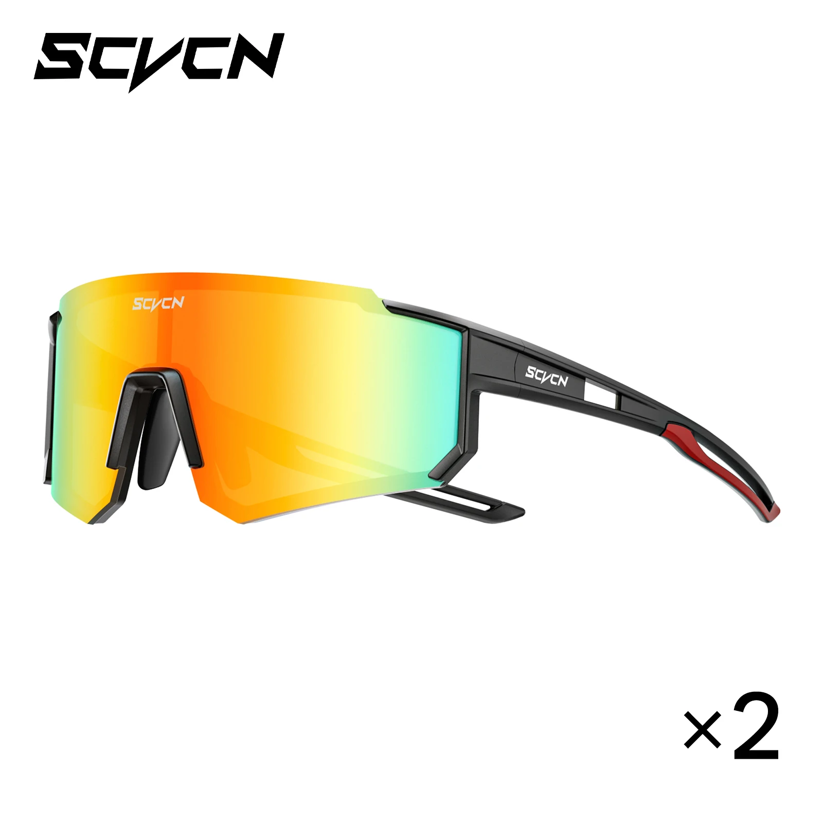 8er-Pack SCVCN Outdoor-Radsportbrillen MTB Rennrad-Brillen Sport-Bergsteigerbrillen für Männer und Frauen Fahrrad-Sonnenbrillen UV400-Schutz