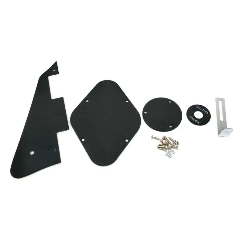 Artillux Set of Pickguard Control Backplate Selector Switch Cover Toggle Switch Rings Bracket Mounting Screw for Standard Guitar
