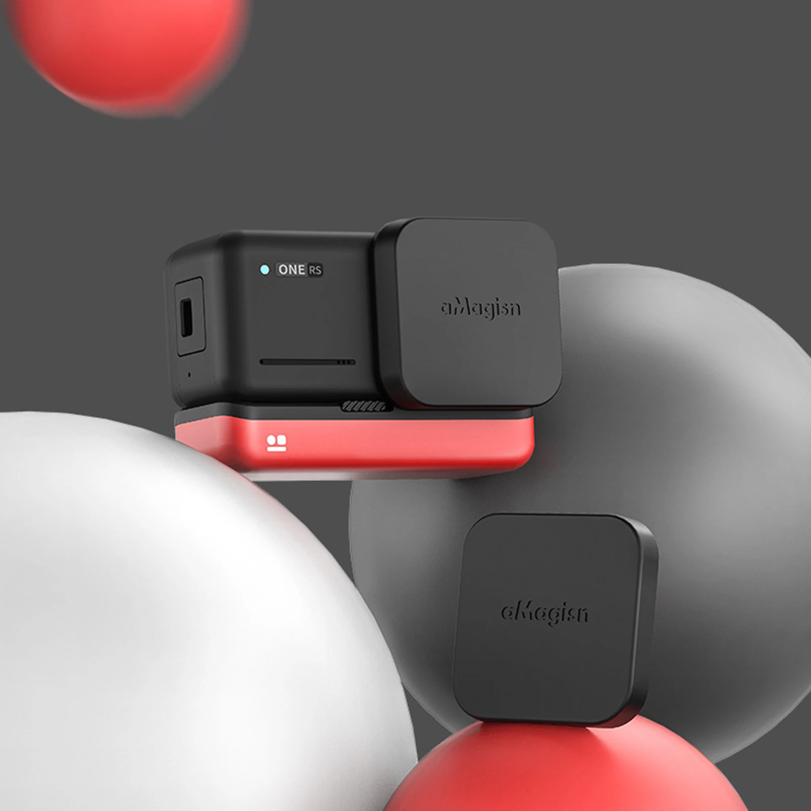 ForInsta360RS 4K Wide Angle Enhanced Lens Silicone Protective Sleeve Lens Cover Lens Protector Case Protection Accessories