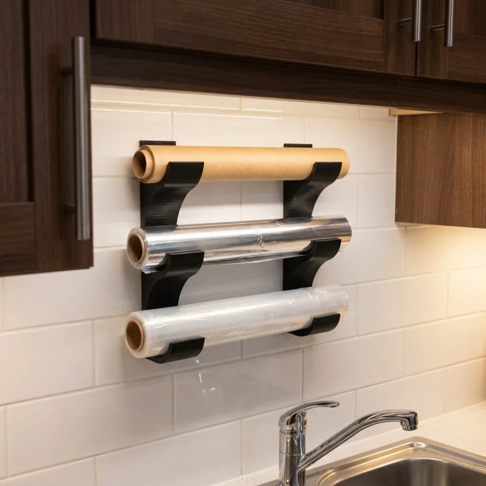 Penyangga pembungkus makanan d - Kitchen Baking Paper Holder ulasan dan harga