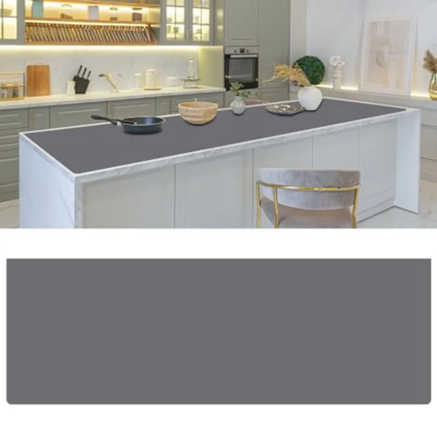 

Силиконовые коврики для кухонной столешницы в рулоне 120'' x 24'', нескользящие, термостойкие, с возможностью резки, для кухонной столешницы, подставки под посуду.
