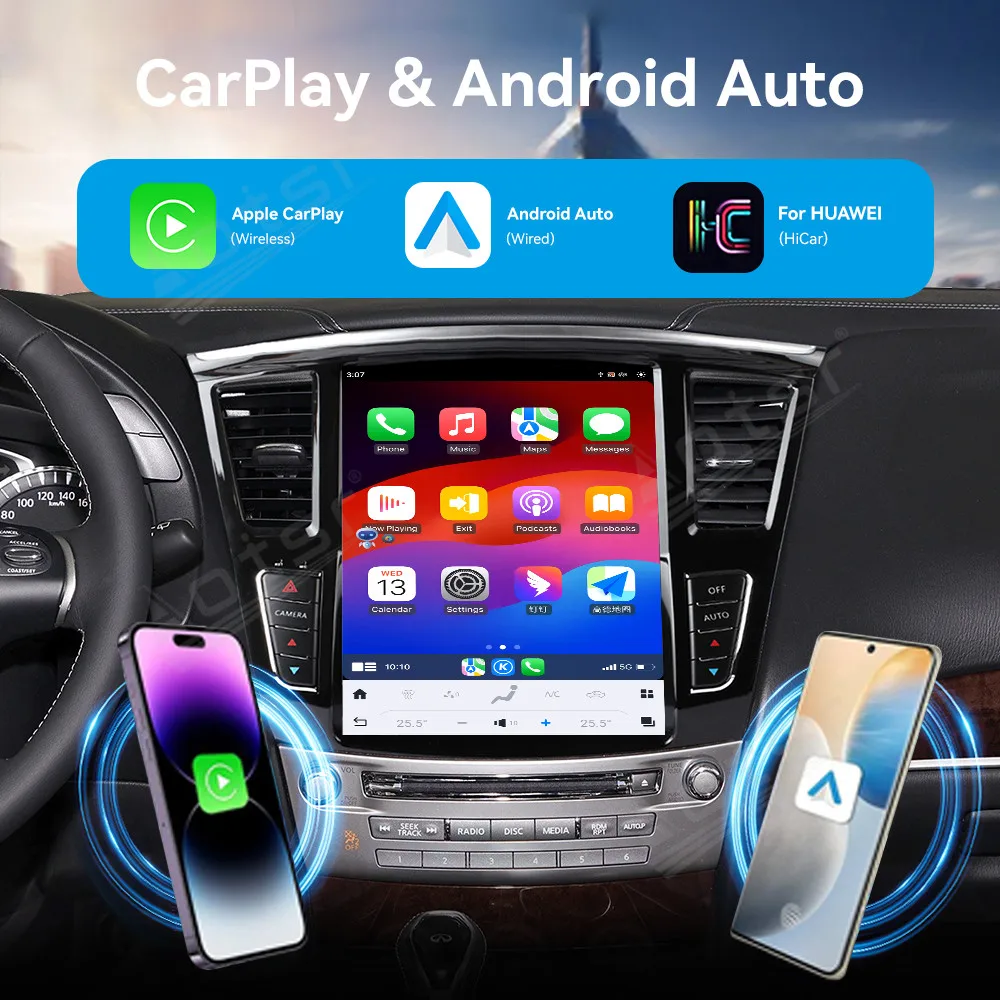 Android 13 Car Radio For Infiniti QX60 2014-2019 Navigator CAPLAY WIFI Car Radio Multimedia carplay Navigation Google Store