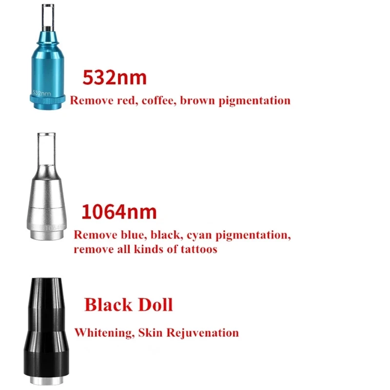 ที่ดีที่สุด Q Switch Nd Yag Laserl ความงามเครื่องสีกําจัด 1064nm 532nm 1320nm ลบ Tattoo Removal เลเซอร์คาร์บอน Peeling เครื่อง