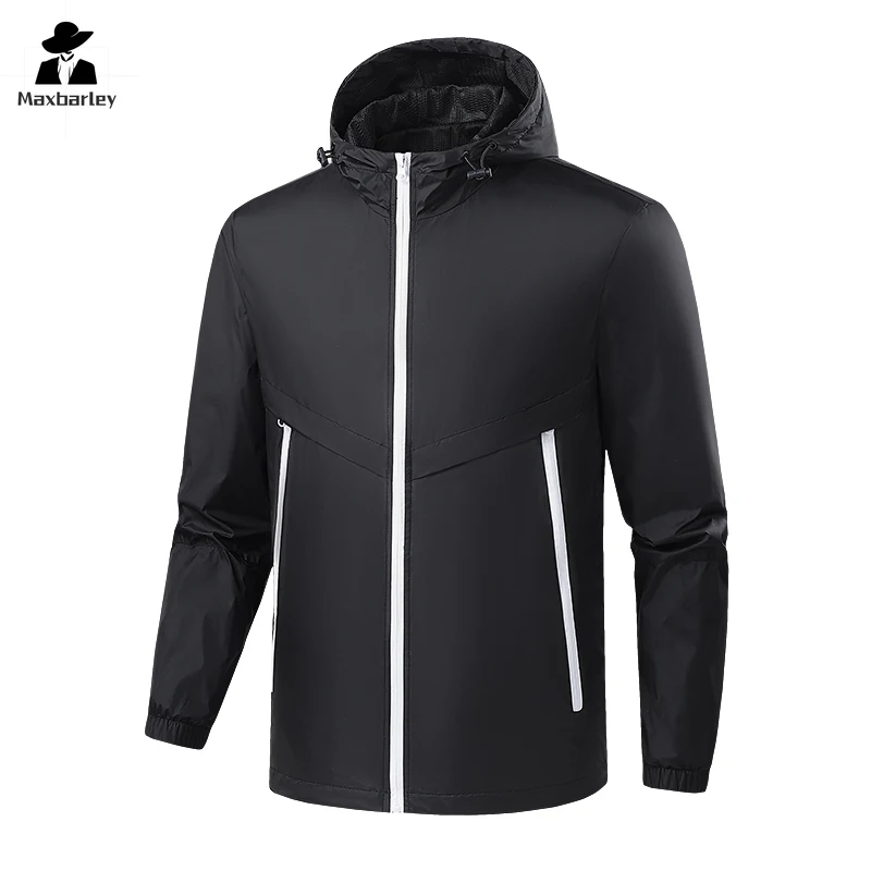 2024 New Outdoor Sports Jacket Men's Autumn Fashion All-match Color Matching Zipper Coat Unisex Casual Loose University Jacket