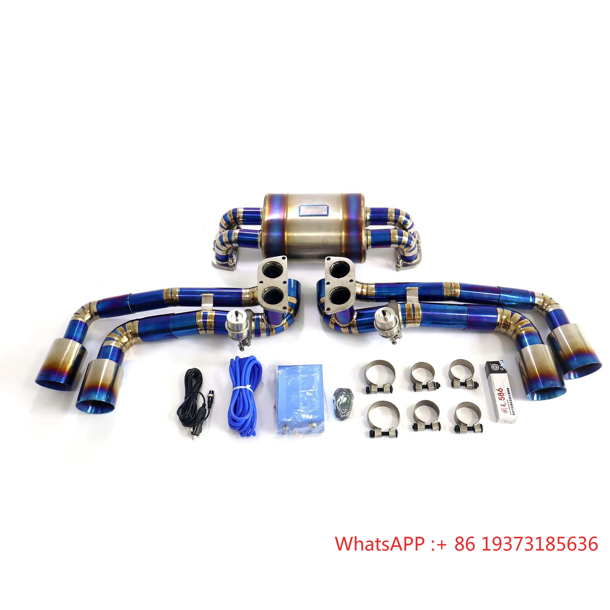 

AKS for Ferrari F430 (F131) 4.3L V8 Titanium Valve Exhaust with Remote Control Valve Titanium Alloy with Exhaust