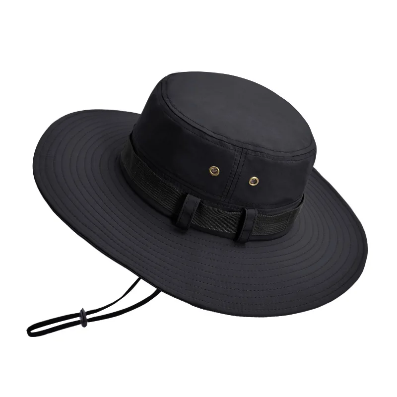 New Bucket Hats Summer Breathable Fisherman Hat Large Brim Sun Protection Hat Men Women Outdoor Climbing Hiking Mountain Sun Hat