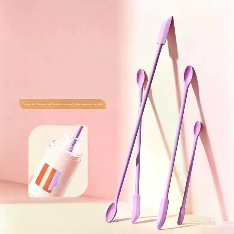 3Pcs/Set Silicone Empty Bottle Scraper Foundation Scraper, Tiny Lotion Jar Scraper To Get Last Of Makup